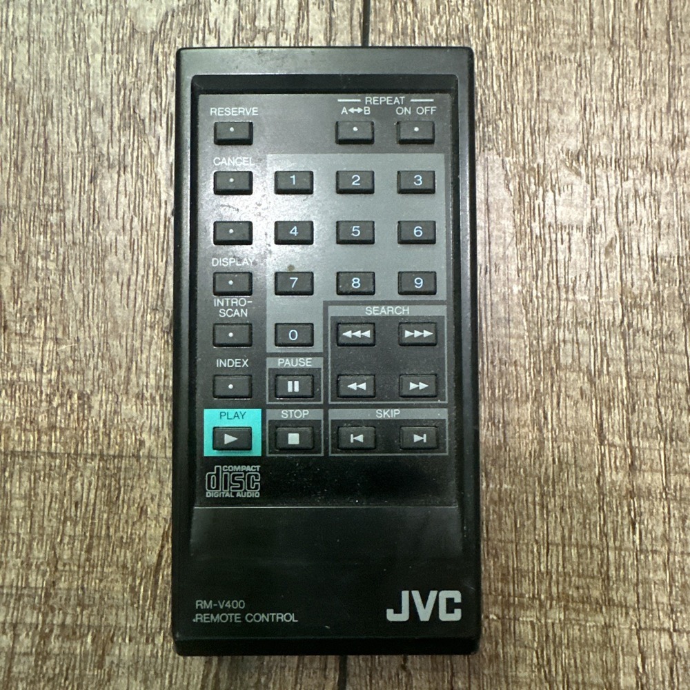 JVC RM-V400U CD Audio System Player Remote Control XLV400B, HRVP710U, PQ34817A